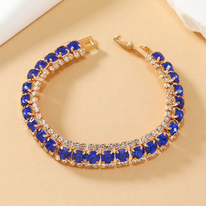 Wholesale Multicolor Crystal Bohemian Alloy Bracelet